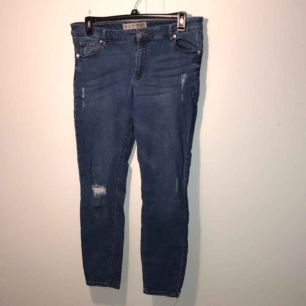 Denim Co blue ripped jeans size 12